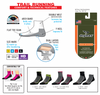 DryMax Trail Run 1/4 Crew w/ Turndown Socks Gray/Black